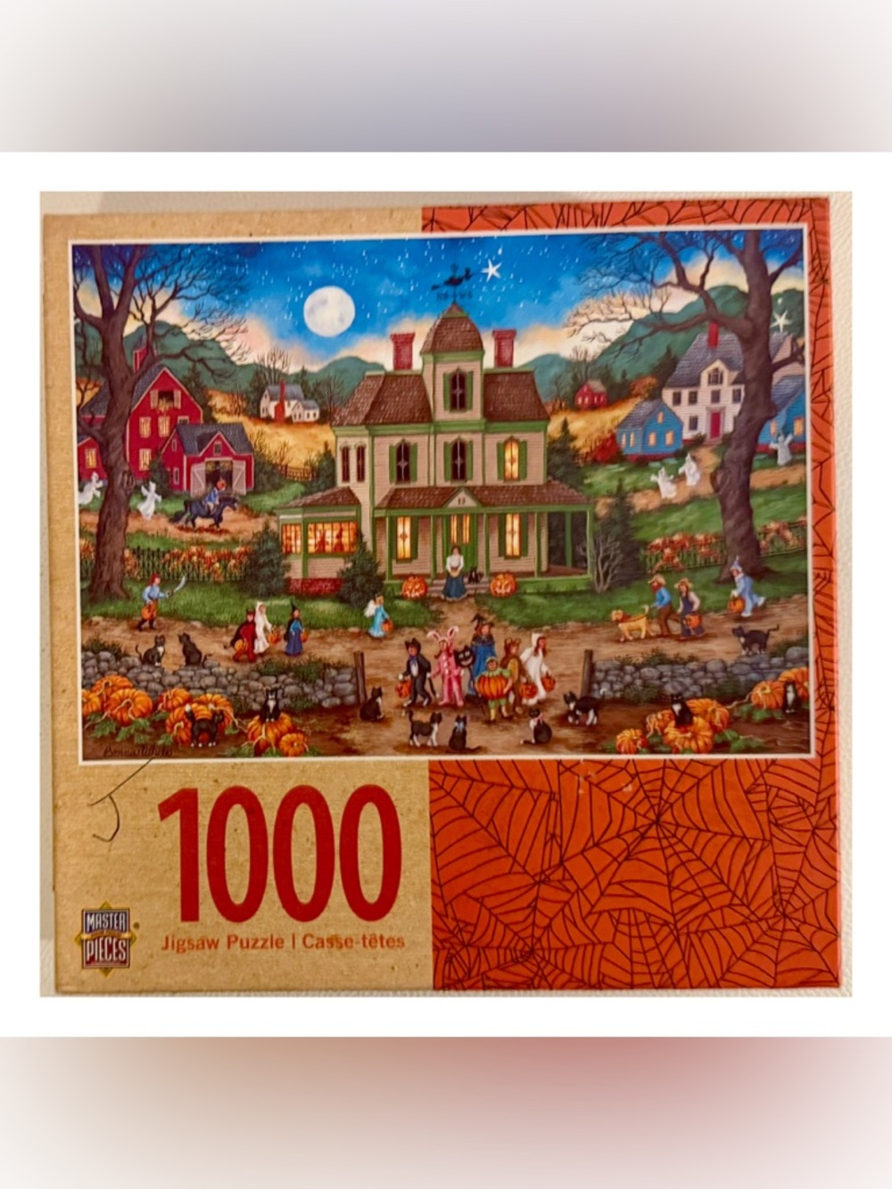 MasterPieces Halloween Lucky Thirteen 1000 Piece Puzzle Bonnie White Jigsaw
